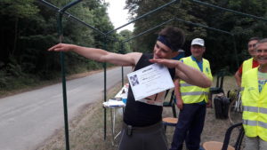Et une petite danse après un 100 bornes !
